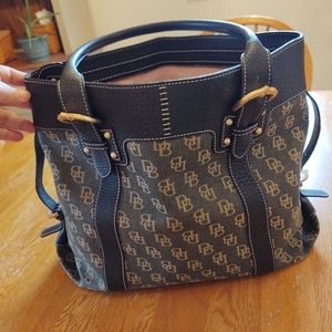 Dooney purse - green DB cloth